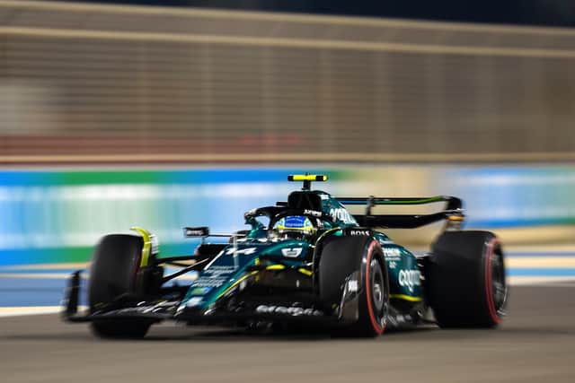 Aston Martin's Fernando Alonso during practice day of the Bahrain Grand Prix (Picture: PA)