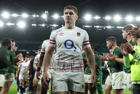 Owen Farrell of England looks dejected after their side's defeat in the Autumn International match between England and South Africa at Twickenham (Picture: David Rogers/Getty Images)