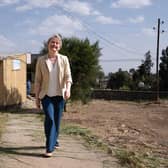 Foreign Secretary Yvette Cooper during her visit to Ethiopia. PIC: Stefan Rousseau/PA Wire