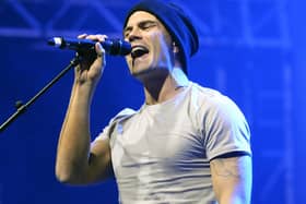 Max George performed at Meadowhall Lights Switch On in 2018. Photo by Steve Ellis.