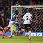 FAMILIAR FACE: Ipswich Town's Freddie Ladapo scores against former club Rotherham United at Portman Road on Saturday. Picture: Rhianna Chadwick/PA