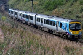 The Transpennine Express service was operating between Huddersfield and Leeds when the fire broke out