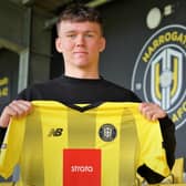 STAYING PUT: Teenage midfielder George Horbury has signed up for an extra year with his hometown club, Harrogate Town