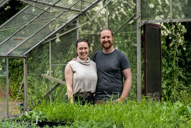 Ben Preston and Laura Kennedy have taken over the derelict Cliff Bank Nursery and are reiventing it as a new business. Picture: Ernesto Rogata.