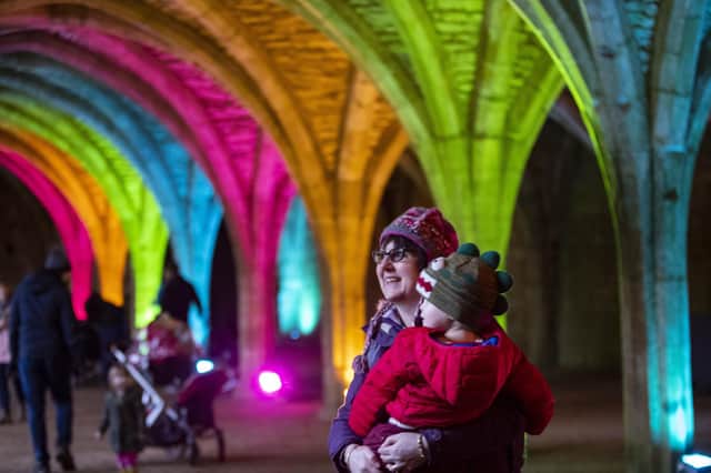 Enjoy the music and lights at Fountains Abbey and Studley Royal ©National Trust Images/Chris Lacey