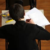 A pupil undertaking an exam. Picture by PA Archive/PA Images