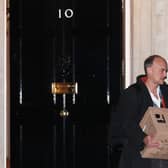 Boris Johnson's former top aide Dominic Cummings leaving 10 Downing Street. Credit: PA.