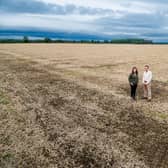 Picture James Hardisty. Farmers Emma and Rob Sturdy, of Eden Farm, Old Malton, North Yorkshire. They won a fight against a planned solar development being allowed to take place on their farm land.