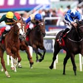 Santorini Star ridden by Tom Marquand (right) wins the Betfred Park Hill Fillies' Stakes during Ladies Day of the Betfred St Leger Festival 2025 at Doncaster racecourse. Picture: Nigel French/PA