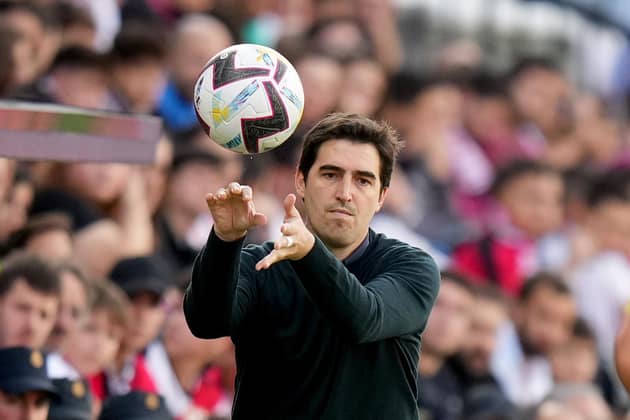 Andoni Iraola, Head Coach of Rayo Vallecano, remains the No 1 target for Leeds and is still the bookies favourtie to land the job at 5/1. (Picture: Angel Martinez/Getty Images)