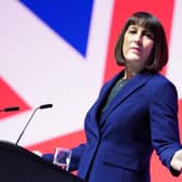 Shadow chancellor Rachel Reeves making her keynote speech during the Labour Party Conference in Liverpool. PIC: Stefan Rousseau/PA Wire