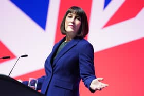 Shadow chancellor Rachel Reeves making her keynote speech during the Labour Party Conference in Liverpool. PIC: Stefan Rousseau/PA Wire