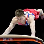 A vault of faith: Luke Whitehouse of Team Great Britain competes in vault during the Men's All-Around Final on day four of the 2025 European Artistic Gymnastics Championships in Leipzig last year. (Picture: Matthias Hangst/Getty Images)