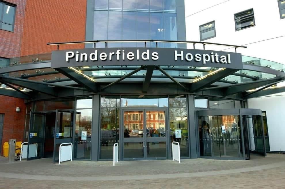 Pinderfields Pinderfields Hospital: Patient dies after fall from height in the main ...