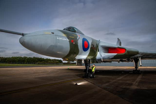 The historic Vulcan bomber XH558 will provide a Halloween attraction at Doncaster Sheffield Airport on Saturday, October 31. The Vulcan to the Sky Trust is hosting its first Halloween Howl, giving families the chance to see and hear the famous aircraft. Pictured Wayne Fielding, Commercial & Operations Manager for Vulcan to the Sky Trust in front of the aircraft. Picture: James Hardisty.