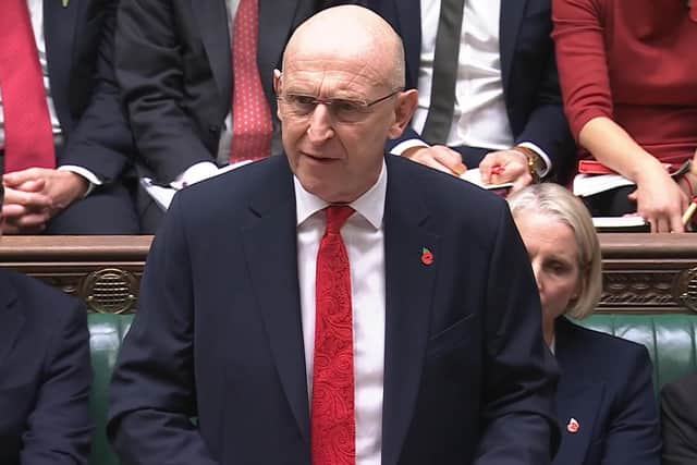 Chancellor John Healey delivering his Budget in the House of Commons. PIC: House of Commons/UK Parliament/PA Wire