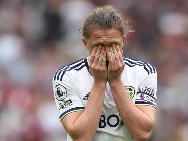 FITNESS FEARS: Leeds United defender Luke Ayling's comments after defeat at West Ham United were telling