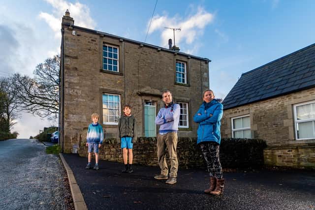 Thomas Eagle, Lisa Allan and their two children are the tenants of the former schoolmaster's house, ownership of which will now pass to the Church of England