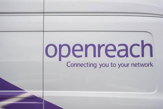 File photo of an Openreach van, as the broadband infrastructure firm's plan to offer discounted rates on its fibre broadband products does not raise competition concerns, regulator Ofcom has provisionally said.