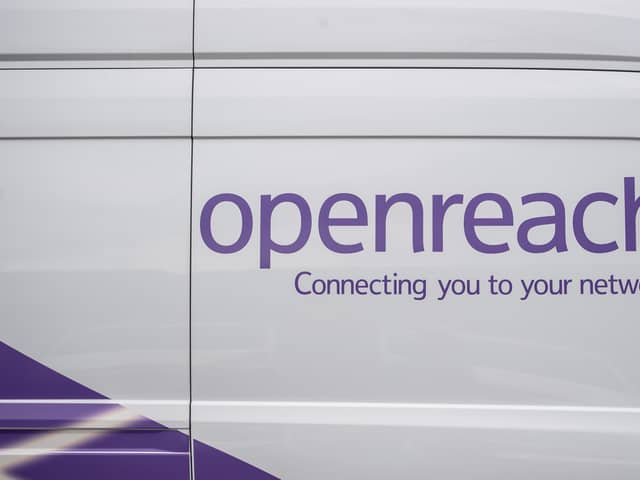 File photo of an Openreach van, as the broadband infrastructure firm's plan to offer discounted rates on its fibre broadband products does not raise competition concerns, regulator Ofcom has provisionally said.