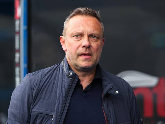 Manager of Huddersfield Town, André Breitenreiter looks on during the Sky Bet Championship match with Birmingham City at John Smith's Stadium. Photo by Ashley Allen/Getty Images.