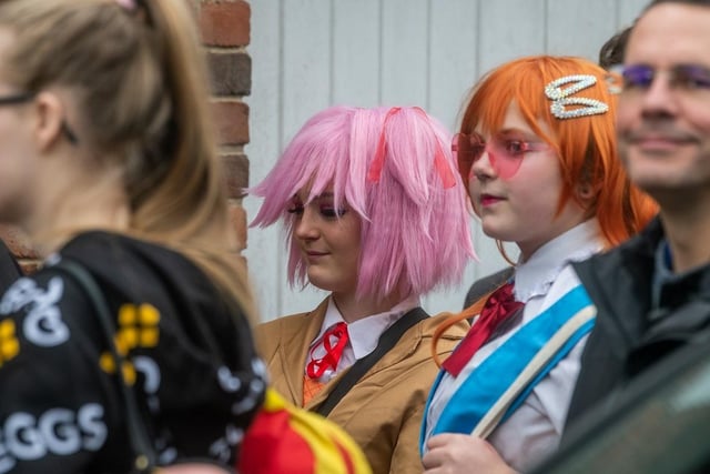 Fans of the event dressed as anime characters.