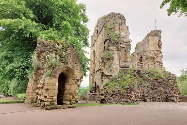Knaresborough Castle ruins.