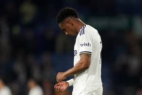 Leeds United's Junior Firpo looks dejected after the Premier League match at Elland Road, Leeds. Picture date: Monday April 17, 2023. PA Photo. See PA story SOCCER Leeds. Photo credit should read: Tim Goode/PA Wire.

RESTRICTIONS: EDITORIAL USE ONLY No use with unauthorised audio, video, data, fixture lists, club/league logos or "live" services. Online in-match use limited to 120 images, no video emulation. No use in betting, games or single club/league/player publications.