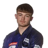 Rising star: Young Yorkshireman Charlie Manby makes his PDC World Championship debut this month as part of the new wave in the sport, headed by Luke Littler.
