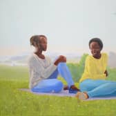 Kimathi Donkor, This Call Me Blessed, 2016, oil and acrylic on canvas. ©The Artist, one of the paintings on display in Arcadia for All? Rethinking Landscape Painting Now at the Stanley & Audrey Burton Gallery, Leeds.