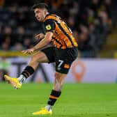 Ozan Tufan scored the opening goal for Hull City against Birmingham City (Picture: Bruce Rollinson)