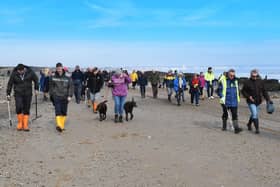 A beach clean at Fraisthorpe in Bridlington organised by the Yorkshire Wildlife Trust in 2018. Picture: Paul Atkinson.