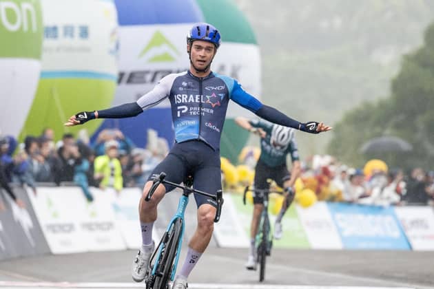 Israel Premier Tech's Yorkshire rider Mason Hollyman wins the second stage of the Tour of Taiwan (Picture courtesy of Israel Premier Tech)