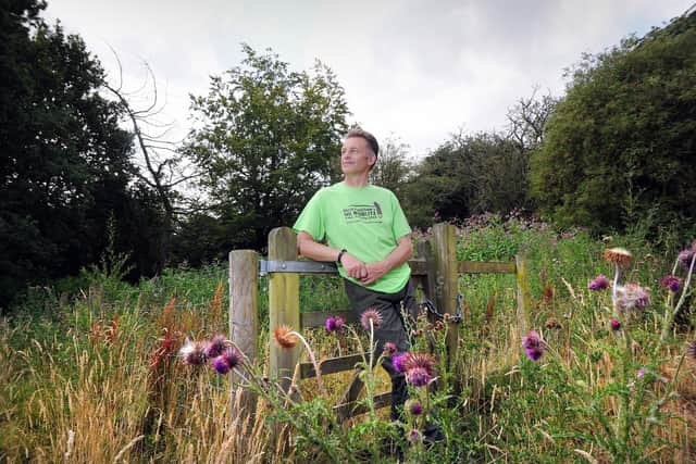 TV presenter and naturalist Chris Packham pictured at Fairburn Ings, near Castleford in July 2018. Picture by Simon Hulme.
