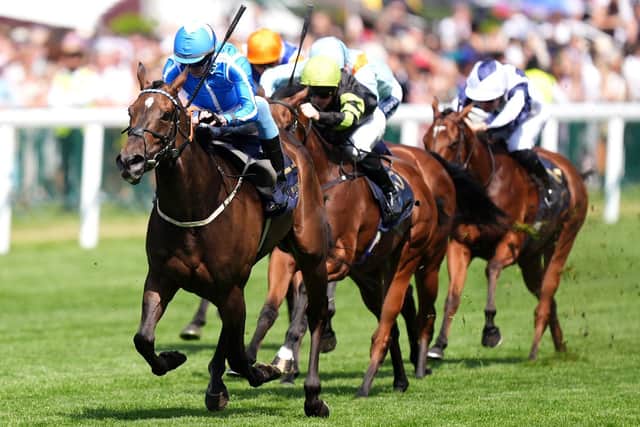 SAME AGAIN PLEASE: Venetian Sun ridden by Clifford Lee (left) wins the Commonwealth Cup on day four of Royal Ascot last month. Picture: Mike Egerton/PA