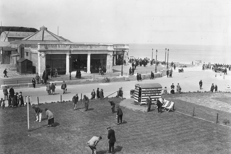 1925:  A miniature golf course by the North Beach.