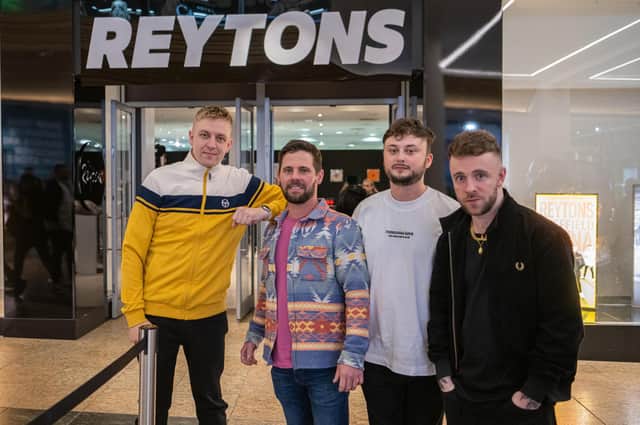 The Reytons set up shop at Meadowhall in their quest to reach number one in the UK albums charts. Picture: Scott Antcliffe