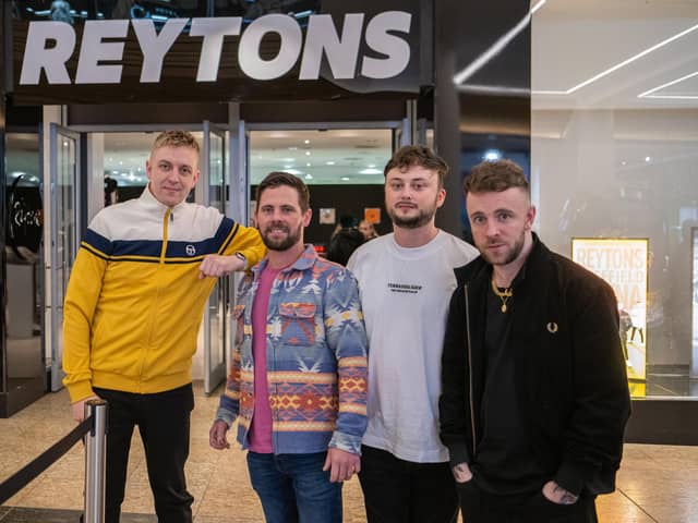 The Reytons set up shop at Meadowhall in their quest to reach number one in the UK albums charts. Picture: Scott Antcliffe
