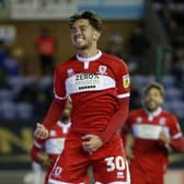 Middlesbrough's Hayden Hackney celebrates after scoring their side's third goal at Wigan (Picture: PA)