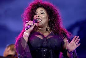 Chaka Khan on stage during BBC Radio 2's 'Thank You For The Music, A Celebration of the Music of ABBA' show. Picture: : Yui Mok