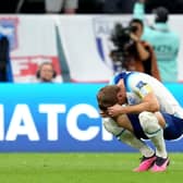 England's Harry Kane dejected at the end of the match during the FIFA World Cup Quarter-Final match at the Al Bayt Stadium in Al Khor, Qatar. Picture: Nick Potts/PA Wire.