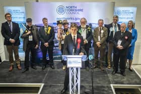 By election winner and Labour Party candidate Keir Mather speaks at Selby Leisure Centre, North Yorkshire after the results were given for the Selby and Ainsty by-election, called following the resignation of incumbent MP Nigel Adams. PIC: Danny Lawson/PA Wire