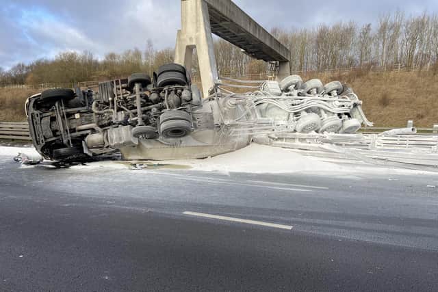The tanker crash on the A1