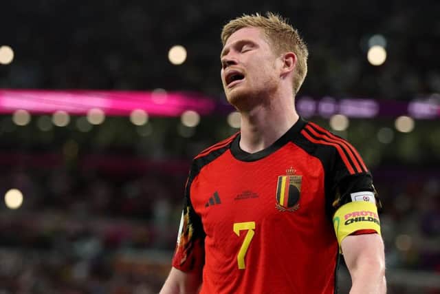 DISAPPOINTMENT: Kevin De Bruyne captained Belgium during a poor tournament for the 2018 semi-finalists, and was criticised for some of his comments in the media