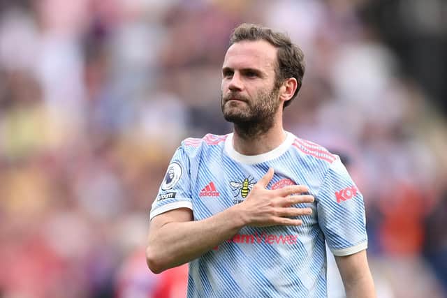 Juan Mata is one player released at the end of last season still to find a new club. Picture: Manchester United/Manchester United via Getty Images.
