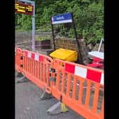 Leeds flooding: Watch aftermath as Horsforth Train Station destroyed by flash flooding on Bank Holiday Mondaycc Donna Dowse
