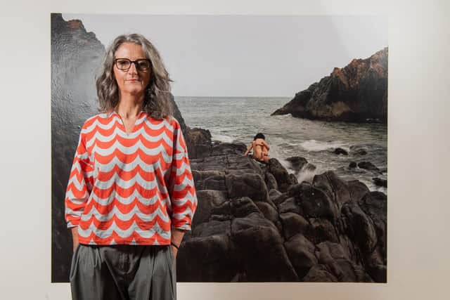 Photographer Trish Morrissey whose new exhibition Autofictions: Twenty Years of Photography and Film, the first major survey of her work is at Impressions Gallery in Bradford.