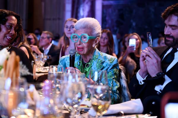Iris Apfel speaks during the 25th Annual ACE Awards on November 02, 2021 in New York City. (Photo by Ilya S. Savenok/Getty Images for Accessories Council)