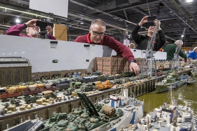 Chris Mead from Wakefield, with his layout Overlord based on the D-Day preparations at Southampton and Portsmouth.