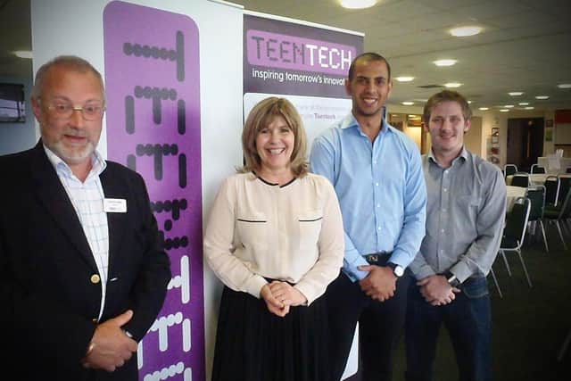 Alexander van Steen, second from right, at a business event at Doncaster Racecourse. The other delegates pictured have no connection with the case